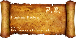 Puskás Médea névjegykártya