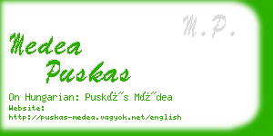 medea puskas business card